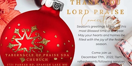 Thank You Lord Praise Concert!