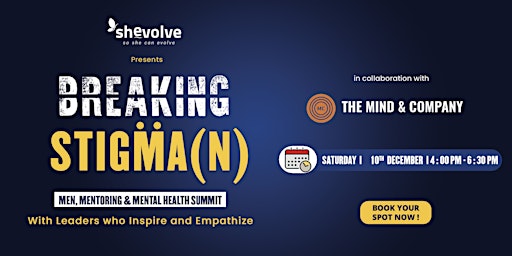 Breaking StigMA(N) - Men, Mentoring & Mental Health Summit