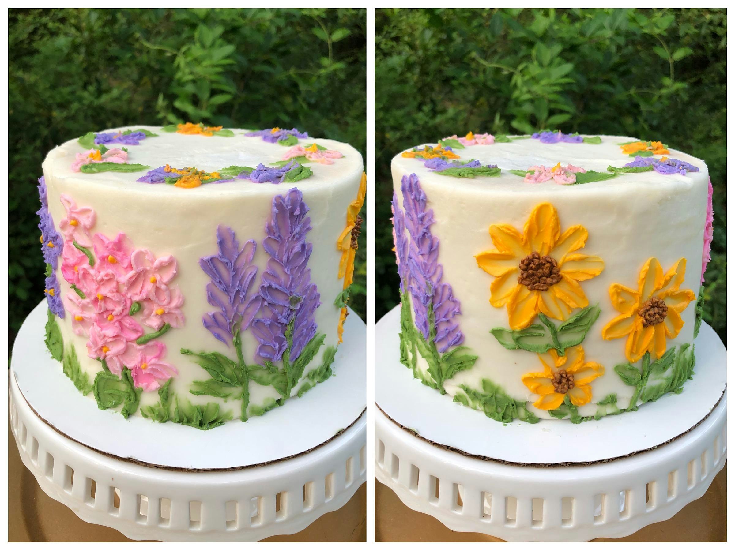 Palette Sculpting Florals Cake Decorating Class