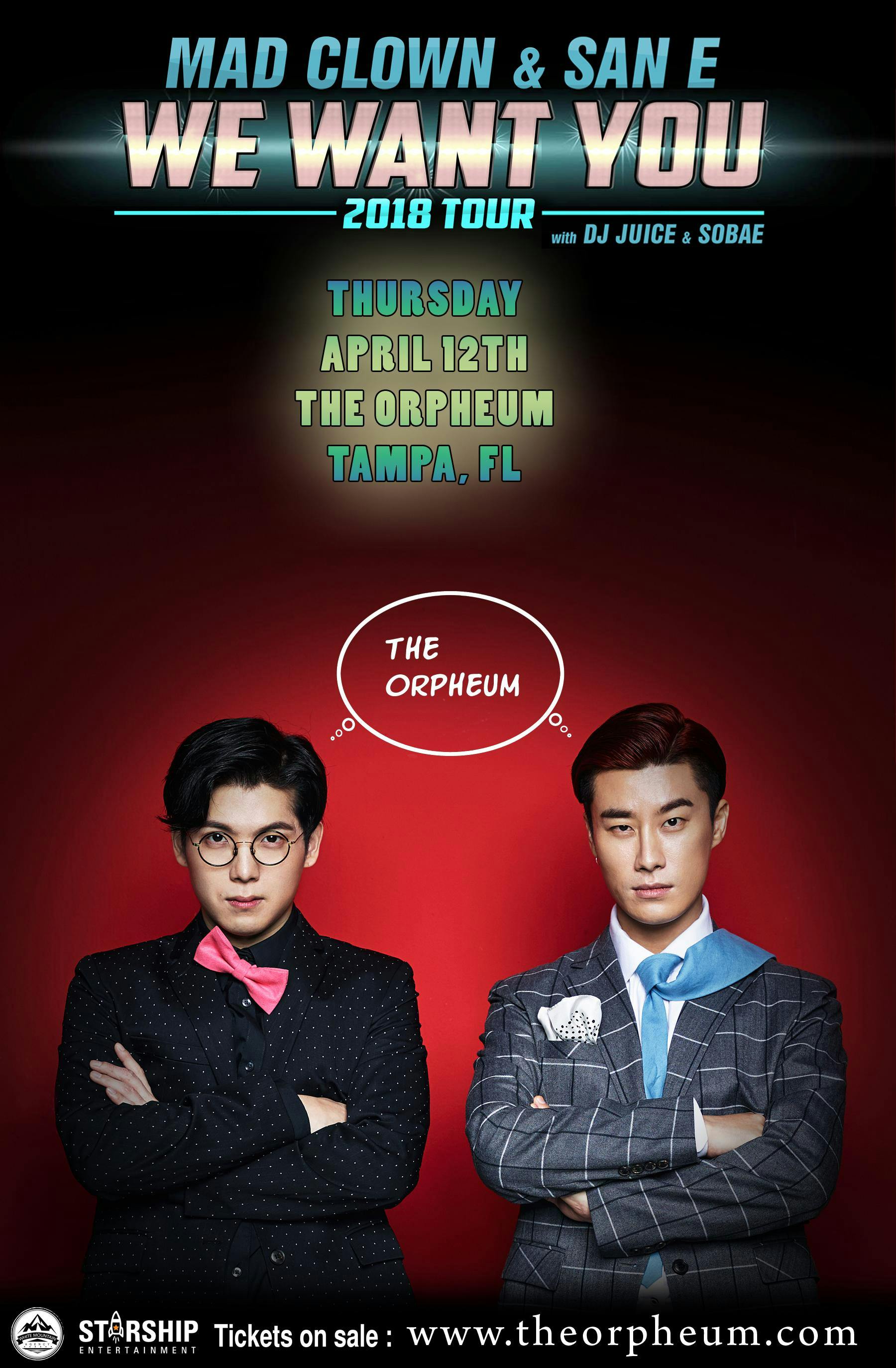 Mad Clown & San E "We Want You" Tour 2018