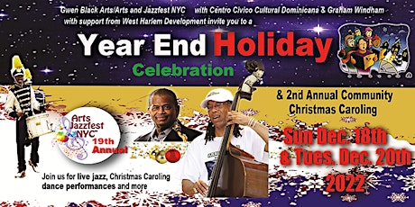 Arts and Jazzfest NYC Community Christmas Caroling & Holiday Celebration