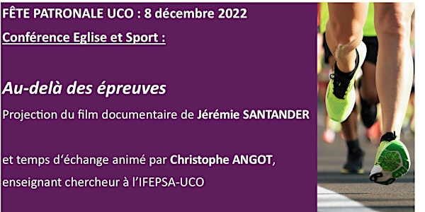 Fête Patronale UCO : Conférence Sport et Foi - 8 décembre