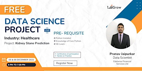 Data Science & Machine Learning Project session - 05 & 06 Dec 2022