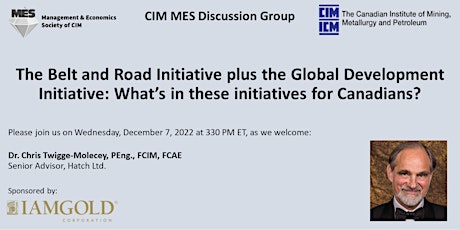 CIM MES Discussion Group: The Belt & Road + Global Development Initiatives