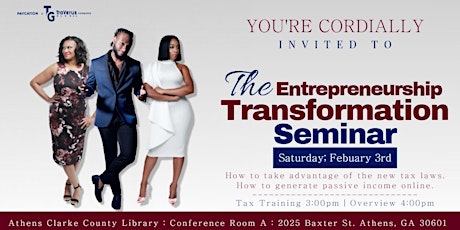 The Entrepreneurship Transformation Seminar primary image