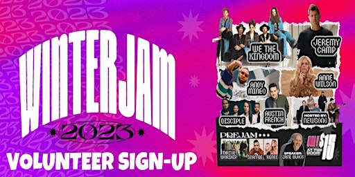 *Volunteers Needed* Winter Jam  2023  @ Bridgestone Arena - Friday Feb. 3rd