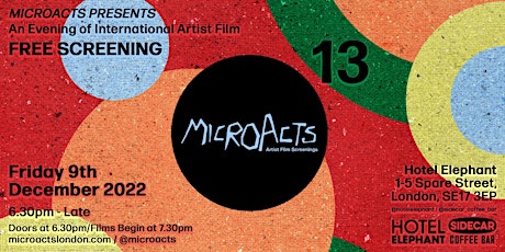 Imagen principal de MicroActs 13 • An Evening of International Artist Film