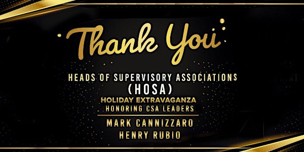 Heads of Supervisory Associations - Holiday Extravaganza