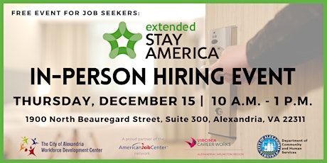 In-Person Hiring Event: Extended Stay America