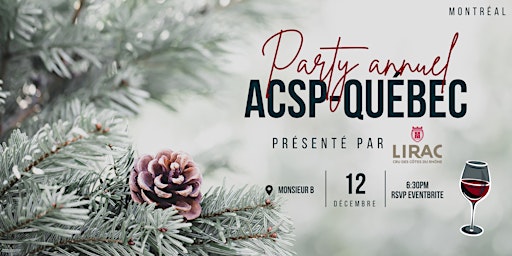 Party de Noël ACSP-Québec à Montréal
