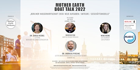 Mother Earth Boat Talk am 14.12.2022 in Berlin