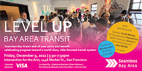 Level Up Bay Area Transit:  Seamless Bay Area's Year-End Party