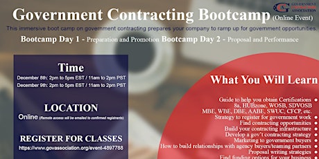 Government Contracting Boot Camp (Virtual)