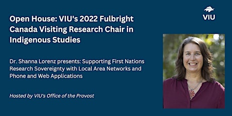 Open House: VIU Fulbright Visiting Research Chair in Indigenous Studies