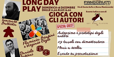 Long Day Play - Gioca con gli autori (Special edition)
