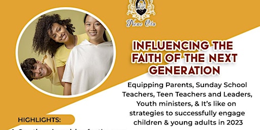 Influencing the Faith of the Next Generation. (MASTERCLASS)