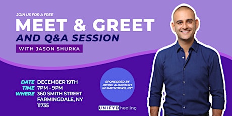 Meet and Greet / Q&A with Jason Shurka!