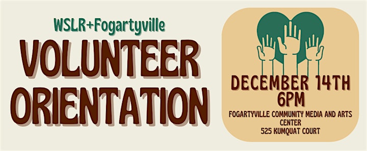 Volunteer Orientation for WSLR+Fogartyville image
