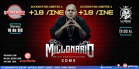 Millonario en La Piedad Live Music