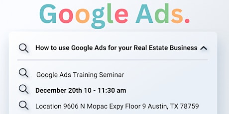 Google Ads Training Seminar