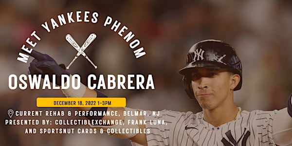 Oswaldo Cabrera Autograph Signing in Belmar