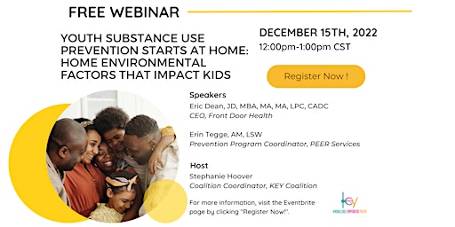Youth Substance Use Prevention Starts at Home - Home Environmental Factors