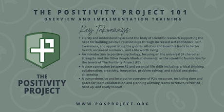 The Positivity Project 101: Overview and Implementation Training