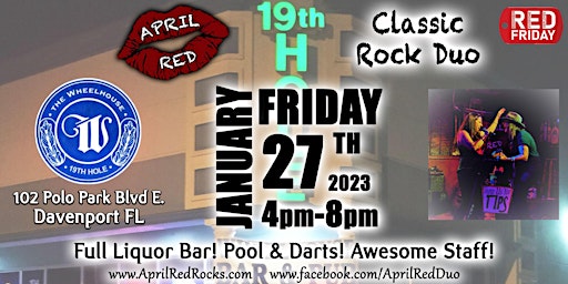 April Red Returns to Rock The Wheelhouse 19th Hole in Davenport!