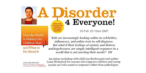 An Online Workshop with Child Psychotherapist and Author, Louis Weinstock