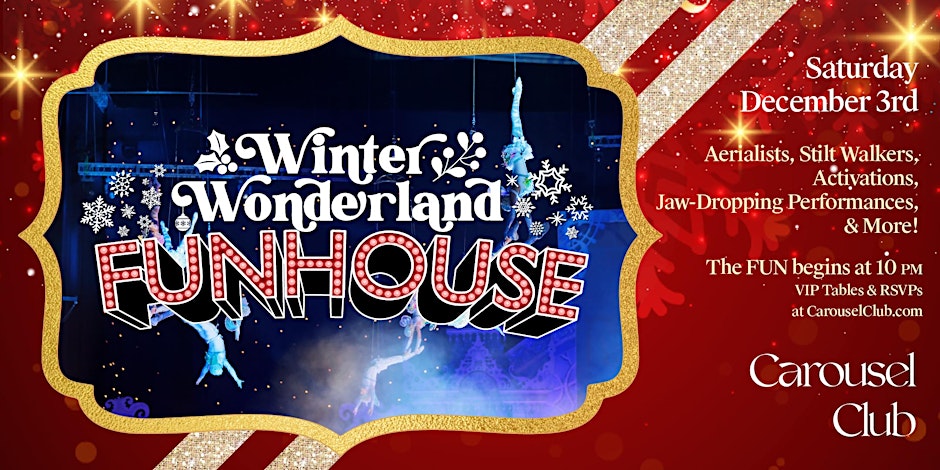 Winter Wonderland Holiday Toy Drive With The Caring Place at Carousel Club - Gulfstream Park Hallandale Beach 