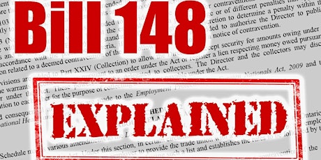 Bill 148: Information Session primary image