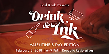 Drink & Ink: Valentine's Day Edition @ Republic Restoratives primary image