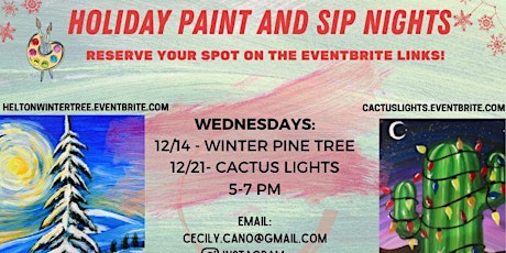 Winter Pine Tree Paint and Sip at Helton Brewery