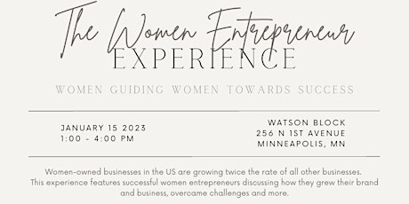 The Women Entrepreneur Experience