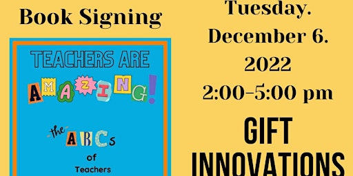 Teachers Are Amazing Book Signing
