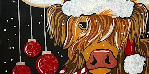Nanna Roo's Open Market Paints Highlander Christmas Cow December 22nd 6pm