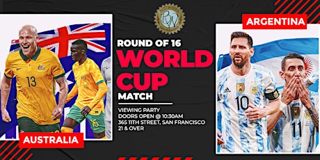 Australia vs Argentina WORLD CUP Viewing Party | FREE RSVP