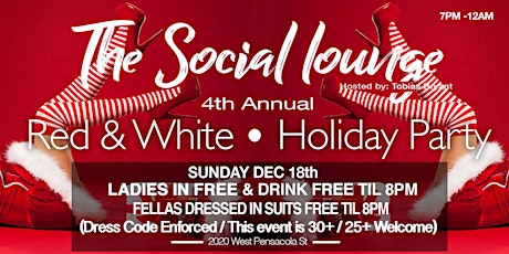 The Social Lounge 4th Annual "Red & White" Christmas Party