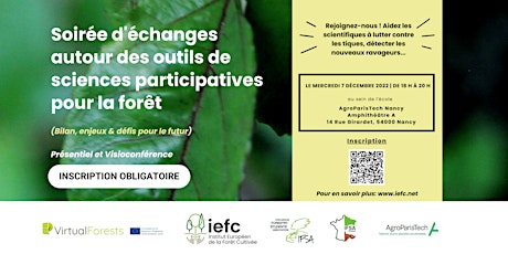Soirée d’échanges : outils de sciences participatives pour la forêt