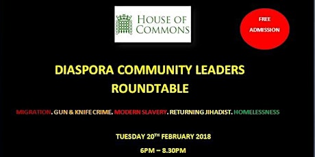 Diaspora Community Leaders Roundtable primary image