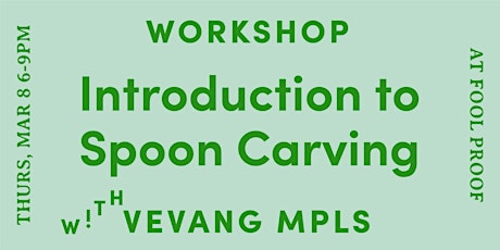 Introduction to Spoon Carving with Michele and Erik Vevang primary image