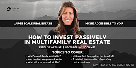 HOW TO INVEST PASSIVELY IN MULTIFAMILY REAL ESTATE