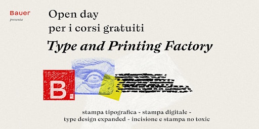 OPEN DAY on line - Type&Printing factory  - 12 dicembre