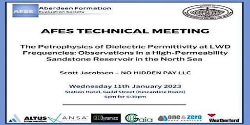 AFES Jan 2023 Tech Talk: Dielectric Permittivity at LWD Frequency-North Sea