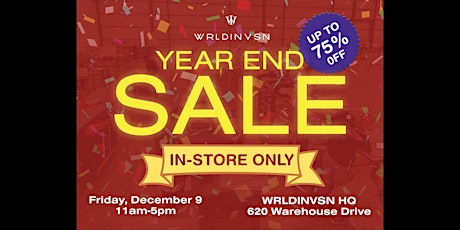WRLDINVSN Year End Sale