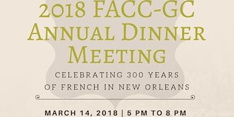 2018 FACC-GC Annual Dinner Meeting primary image