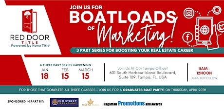 Boatloads of Marketing:A 3 Part Series for Boosting Your Real Estate Career