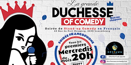 La Duchesse Comedy : StandUp Français  (1er et 3e Mercredi du mois)