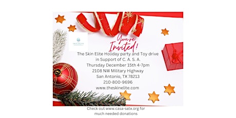 The Skin Elite Holiday Party and Toy Drive for CASA