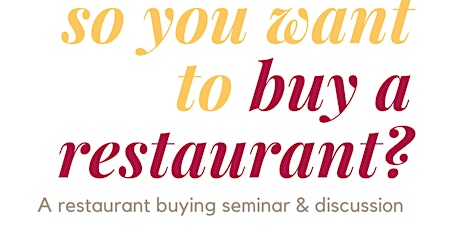 So...You Want to Buy a Restaurant?